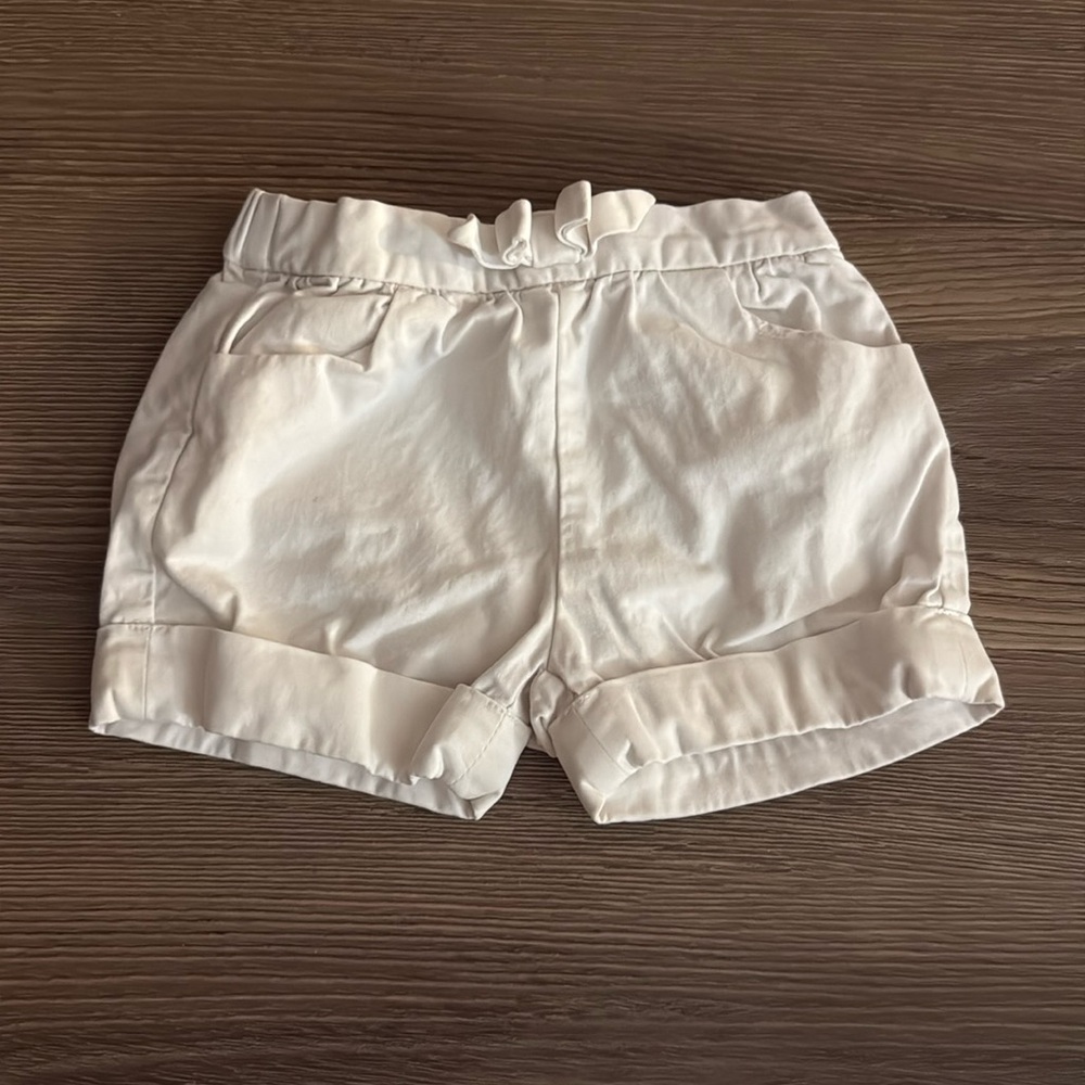 Jacadi white 6 months baby shorts